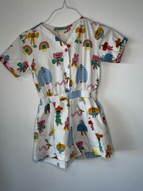 Fábula Colorful Romper (Kids Sz 8) with Elastic Waist Band